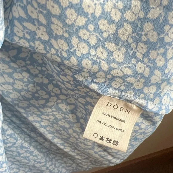 NWT Doen Sonia Dress Cerulean Hillside Bloom - Picture 8 of 9